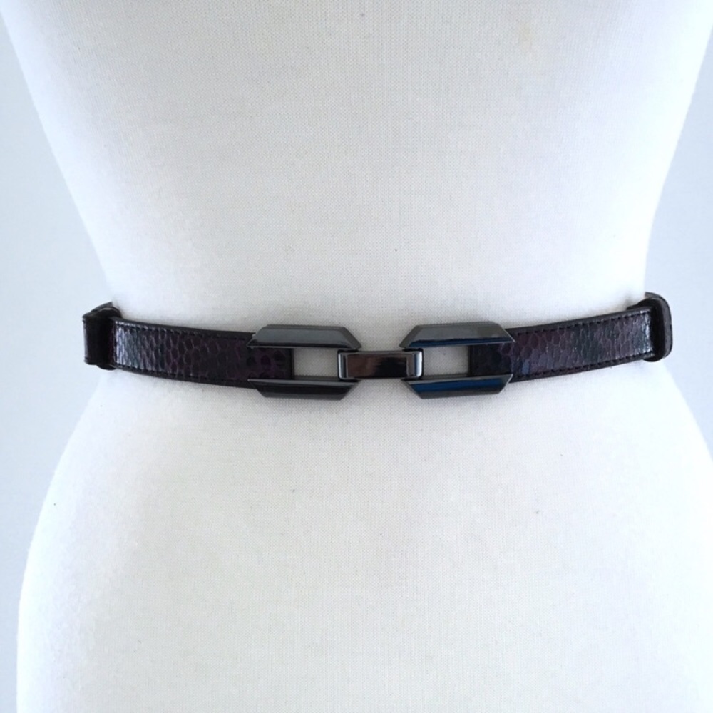 🦋 White House Black Market Snakeskin Belt